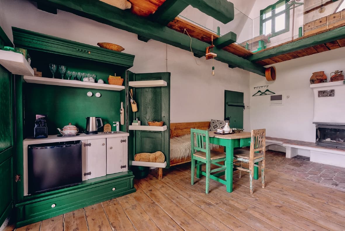 Interior restaurat în Casa Tâmplarului